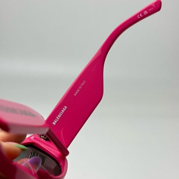 BALENCIAGA Sunglasses BB0258S 004 Fuchsia Grey Women  NEW